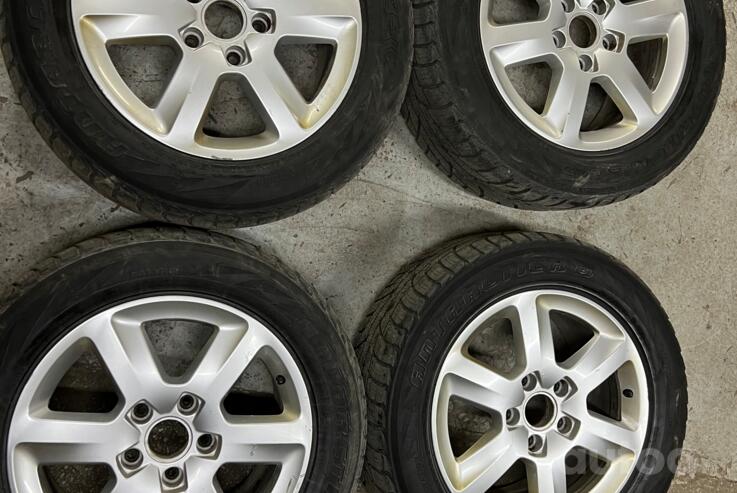 Audi q7 orginalus r18 ratlankiai su padangoms, lengvojo lydinio